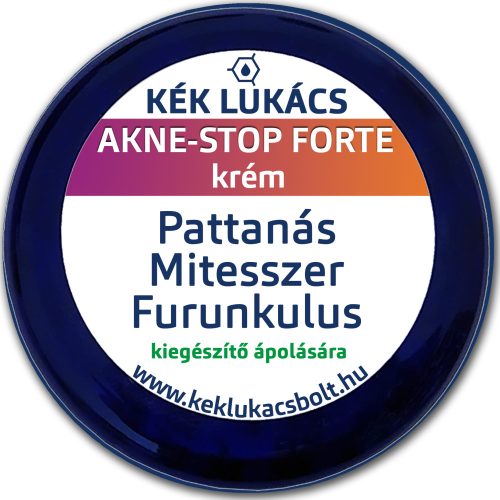 Kék Lukács Akne-Stop Forte krém (pattanás, mittesszer) 30ml