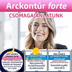 Kék Lukács Prémium Arckontúr forte csomagajánlatunk (Intenzív Arcfeszesítő forte + Prémium At Beauty Nappali + Prémium Szemrácgél )