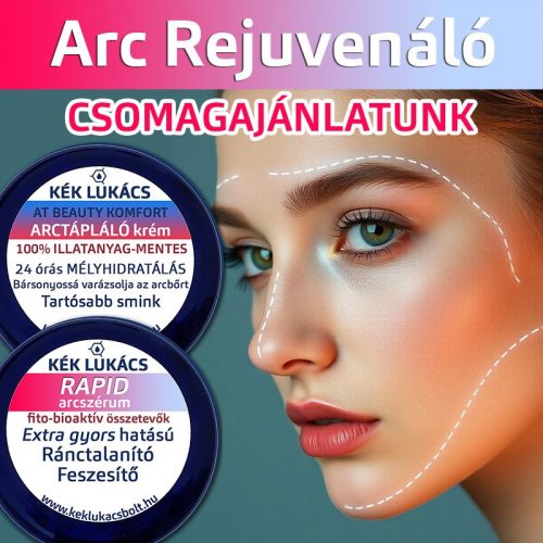 Kék Lukács Arc Rejuvenáló csomagajánlatunk (Rapid Arcszérum, Prémium Arctápláló)