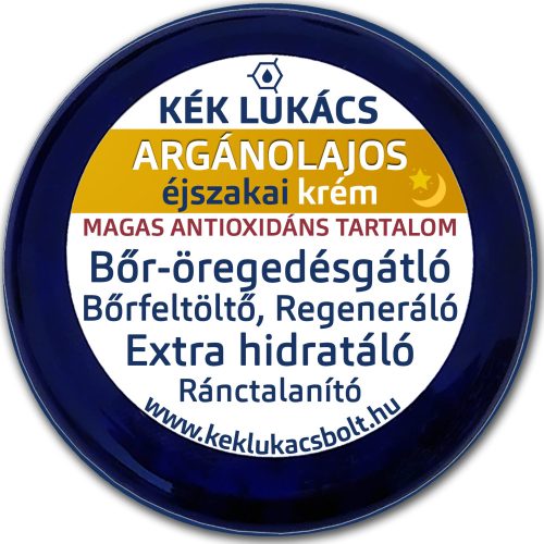 Kék Lukács Ránctalanító Argánolajos Éjszakai Öregedésgátló krém 50ml