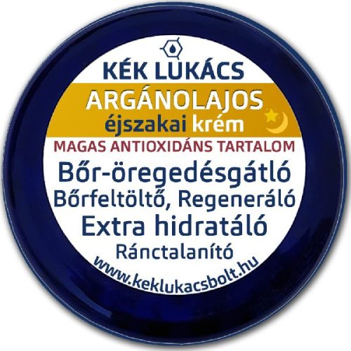 Kék Lukács Ránctalanító Argánolajos Éjszakai Öregedésgátló krém 50ml