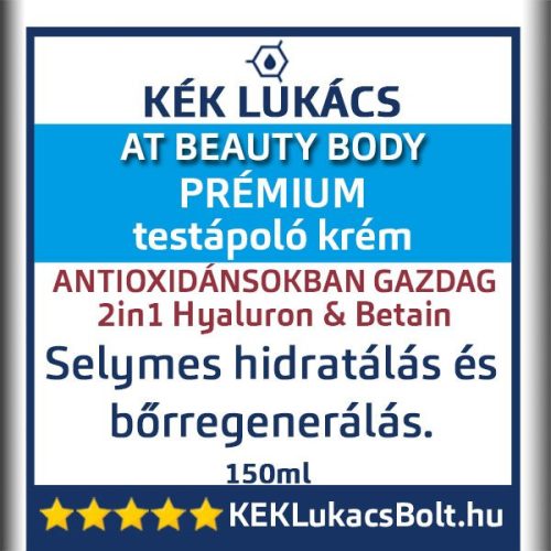 Kék Lukács PRÉMIUM Testápoló krém (regeneráló) At Beauty Body 150ml