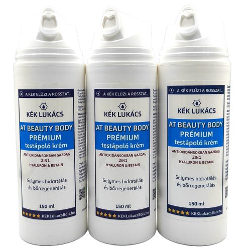 Kék Lukács PRÉMIUM Testápoló krém 2in1 hidratáló, védő, regeneráló At Beauty Body 150ml új csomagolásban