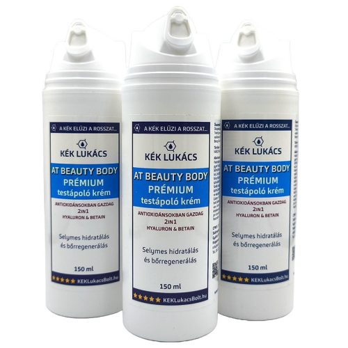 Kék Lukács PRÉMIUM Testápoló krém 2in1 hidratáló, védő, regeneráló At Beauty Body 150ml új csomagolásban