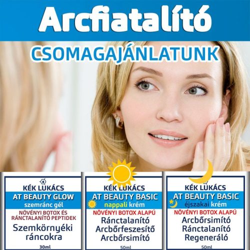 Kék Lukács Arcfiatalító csomagajánlatunk (Nappali, Éjszakai, Szemránc gél)
