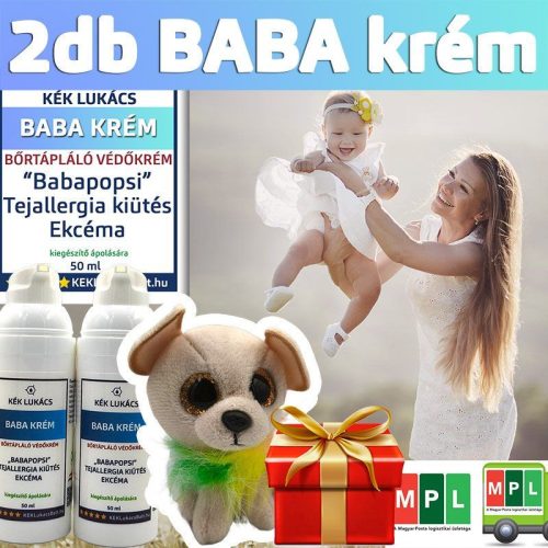 Limitált kiadás - 2db Baba krém + AJÁNDÉK 1db Plüss-TY állatka