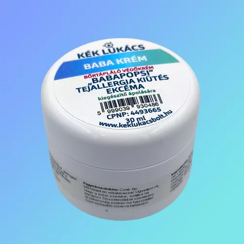 Kék Lukács Baba Krém bőrápoló védőkrém, tejallergia kiütés, ekcéma, nemcsak popsikrém 30ml