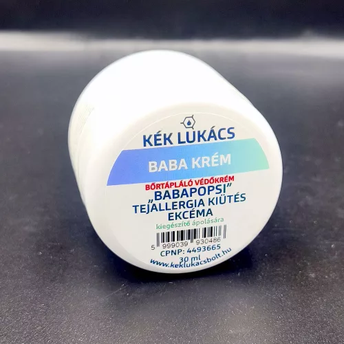 Kék Lukács Baba Krém bőrápoló védőkrém, tejallergia kiütés, ekcéma, nemcsak popsikrém 30ml