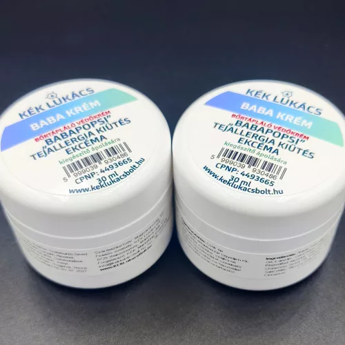 Kék Lukács Baba Krém bőrápoló védőkrém, tejallergia kiütés, ekcéma, nemcsak popsikrém 30ml