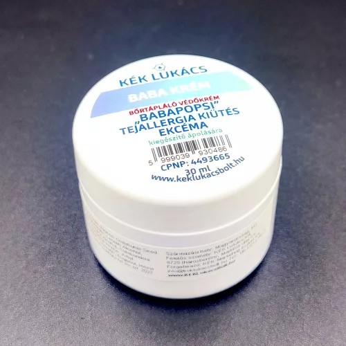 Kék Lukács Baba Krém bőrápoló védőkrém, tejallergia kiütés, ekcéma, nemcsak popsikrém 30ml