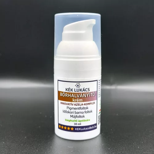 Kék Lukács Bőrhalványító krém (pigmentfolt, májfolt, időskori barnafoltok) 30ml új modern csomagolásban