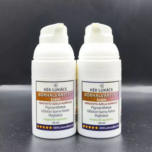 Kék Lukács Bőrhalványító krém (pigmentfolt, májfolt, időskori barnafoltok) 30ml új modern csomagolásban