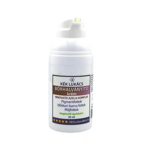 Kék Lukács Bőrhalványító krém (pigmentfolt, májfolt, időskori barnafoltok) 30ml új modern csomagolásban