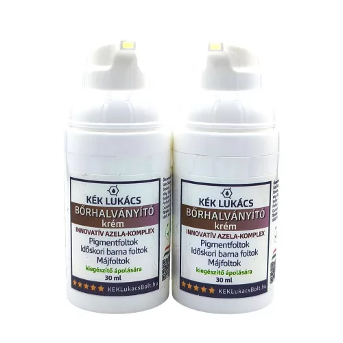Kék Lukács Bőrhalványító krém (pigmentfolt, májfolt, időskori barnafoltok) 30ml új modern csomagolásban