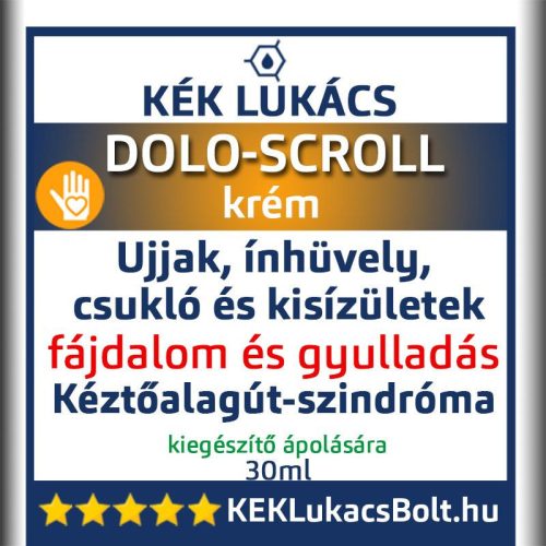 Kék Lukács Dolo-Scroll (ínhüvely, csukló és kisízületek, kéztőalagút-szindróma) 30ml