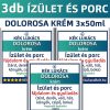 Kék Lukács Ízület és Porc (térd, váll, csípő, hát, derék) Dolorosa krém 3 darabos csomagajánlatunk
