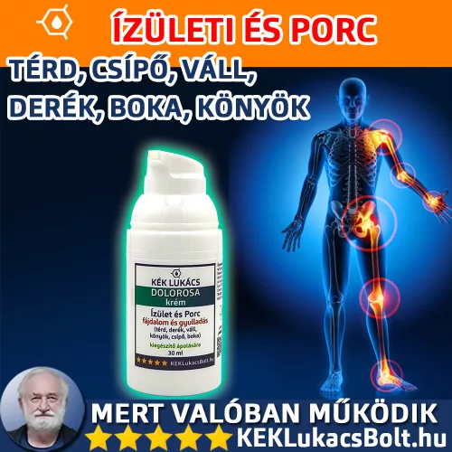 Kék Lukács Ízület és Porc (térd, váll, csípő, hát, derék) Dolorosa krém 30ml