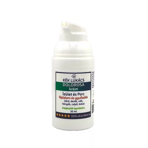 Kék Lukács Ízület és Porc (térd, váll, csípő, hát, derék) Dolorosa krém 30ml