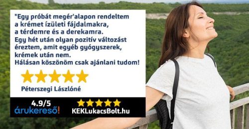 Kék Lukács Ízület és Porc (térd, váll, csípő, hát, derék) Dolorosa krém 50ml