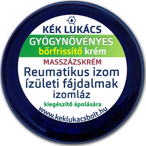 Kék Lukács Gyógynövényes frissítő krém (reumatikus izom és ízületi fájdalmak) 100ml