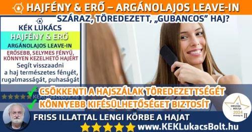 Kék Lukács Hajfény & Erő Argánolajos Leave-in hajápoló krém 50ml