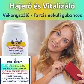 Kék Lukács Hajerő és Vitalizáló Csomag vékonyszálú, tartás nélküli és gubancos haj