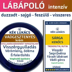   Kék Lukács intenzív lábápoló csomag (duzzadt, sajgó lábak, visszér) 150ml+55ml