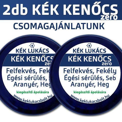 Kék Lukács Kék Kenőcs ZERO 2 darabos csomagajánlatunk (felfekvés, fekély, égési sérülés) eredeti, hitelesített 60ml