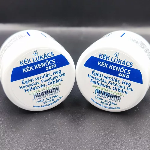 Kék Lukács Kék Kenőcs ZERO 2 darabos csomagajánlatunk új tégelyben (felfekvés, fekélyes seb, égési sérülés) eredeti, hitelesített 2x30ml