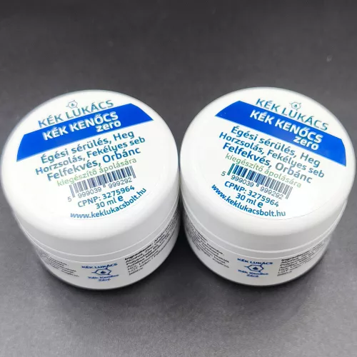 Kék Lukács Kék Kenőcs ZERO 2 darabos csomagajánlatunk új tégelyben (felfekvés, fekélyes seb, égési sérülés) eredeti, hitelesített 2x30ml