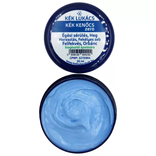 Kék Lukács Kék Kenőcs ZERO új tégelyben (felfekvés, fekélyes seb, égési sérülés) eredeti, hitelesített 30ml