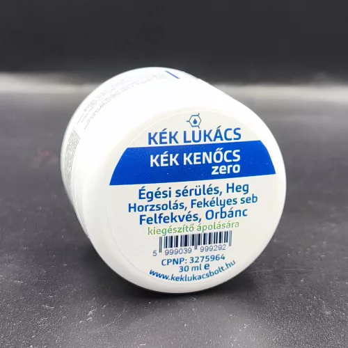 Kék Lukács Kék Kenőcs ZERO új tégelyben (felfekvés, fekélyes seb, égési sérülés) eredeti, hitelesített 30ml