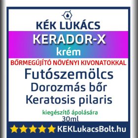 Kék Lukács Kerador-X krém (futó szemölcs, talpiszemölcs, dorozmás bőr, keratosis pilaris)