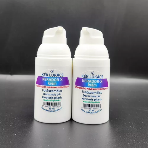 Kék Lukács Kerador-X krém (futó szemölcs, talpiszemölcs, dorozmás bőr, keratosis pilaris)