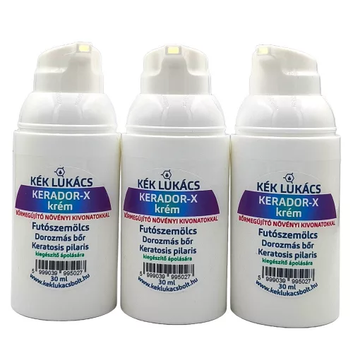 Kék Lukács Kerador-X krém (futó szemölcs, talpiszemölcs, dorozmás bőr, keratosis pilaris)