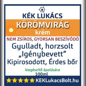   Kék Lukács Körömvirág bőrnyugtató krém (Igénybevett érdes, gyulladt bőr) 100ml