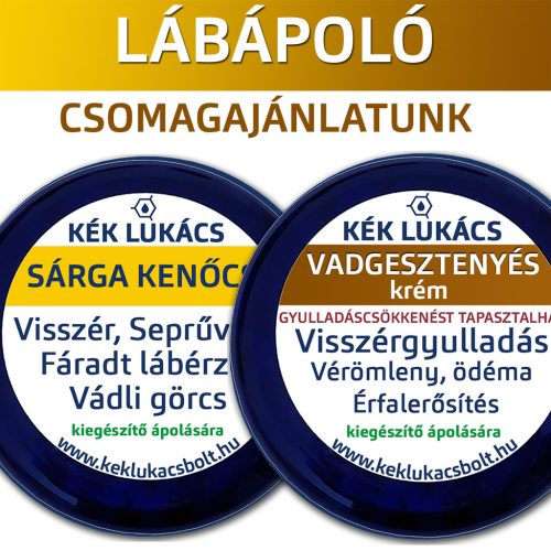 Kék Lukács természetes lábápoló csomag (visszér, érfalak támogatása) 155ml