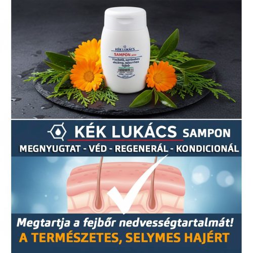 Kék Lukács Sampon (viszkető, apró sebes, ekcémás fejbőr) 100ml