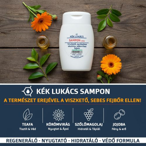 Kék Lukács Sampon (viszkető, apró sebes, ekcémás fejbőr) 100ml
