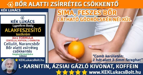 Kék Lukács Alakfeszesítő testkrém (Cellulit, Narancsbőr) Lypofirm Body megújult csomagolásban 100ml