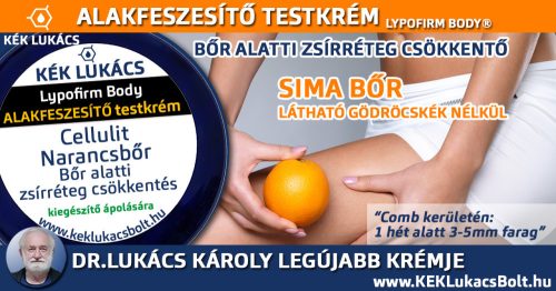 Kék Lukács Alakfeszesítő testkrém (Cellulit, Narancsbőr) Lypofirm Body megújult csomagolásban 50ml