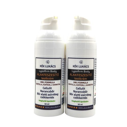 Kék Lukács Alakfeszesítő testkrém (Cellulit, Narancsbőr) Lypofirm Body megújult csomagolásban 50ml