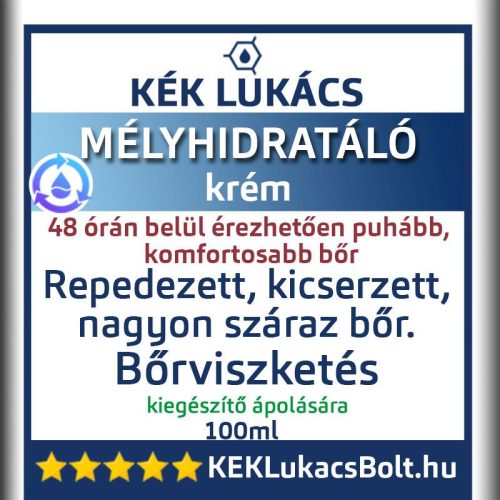 Kék Lukács Mélyhidratáló krém (nagyon száraz bőr, bőrviszketés) 100ml