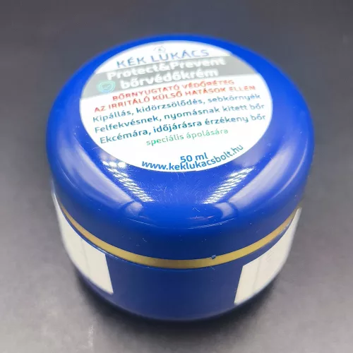 Kék Lukács Protect Prevent bőrvédőkrém sebkörnyék, kipállás, nedvedző seb, ekcémára napallergiára érzékeny bőr -50ml