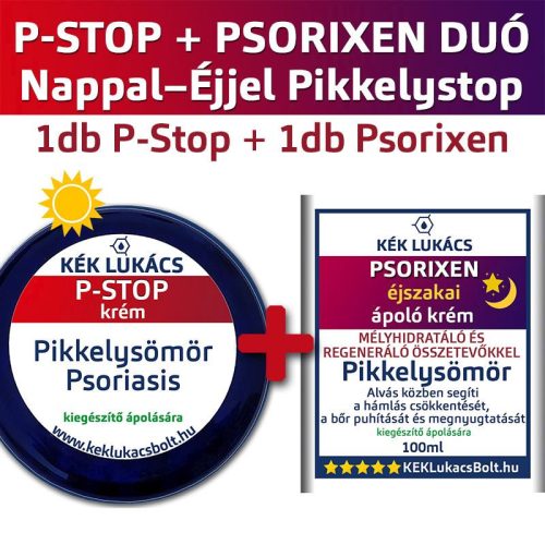 KÉK Lukács 24 órás pikkelysömör ápolócsomag (P-Stop + Psorixen)