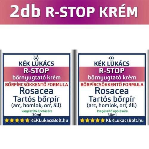 Kék Lukács 2db R-Stop (rosacea, tartós bőrpír) csomagajánlatunk - 2x30ml