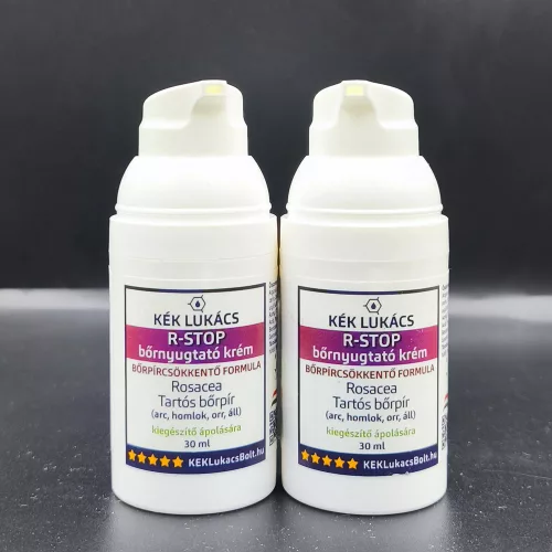 Kék Lukács 2db R-Stop (rosacea, tartós bőrpír) csomagajánlatunk - 2x30ml