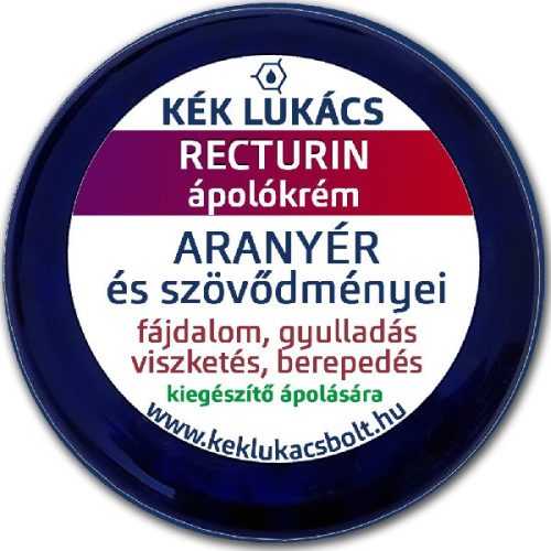 Kék Lukács Recturin krém (aranyér) 30ml