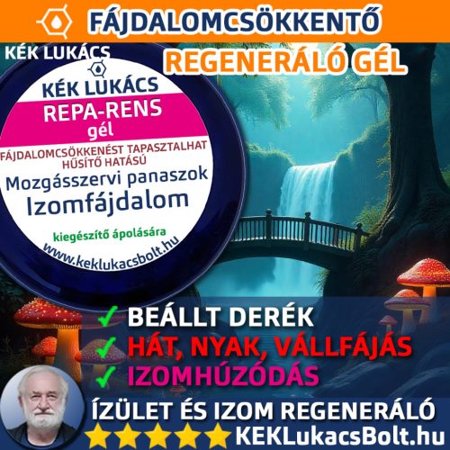 Kék-Lukács Repa Rens gél (hát, derék, nyakfájdalom) regeneráló, hűsítő 50ml