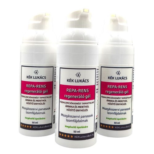 Kék-Lukács Repa Rens gél (hát, derék, nyakfájdalom) regeneráló, hűsítő 50ml